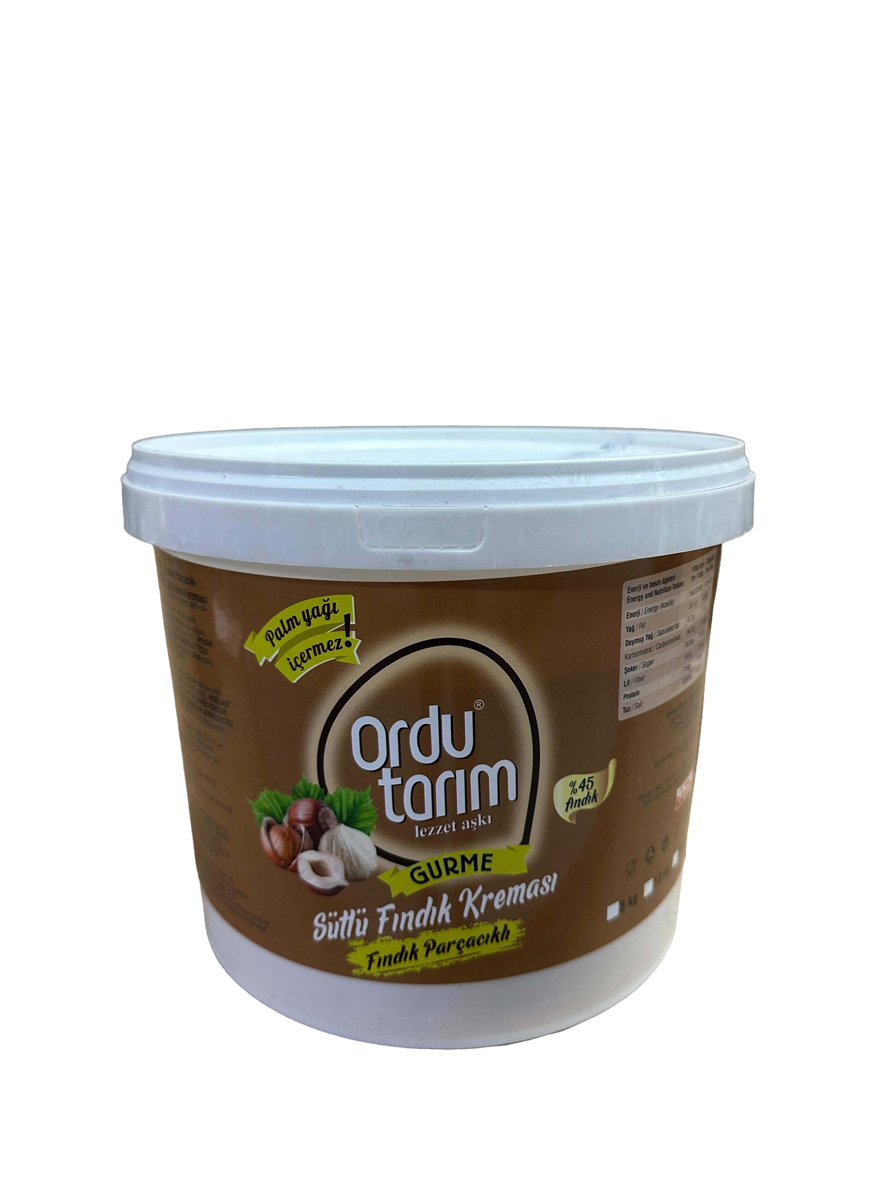 ORDU TARIM FINDIK KREMASI SÜTLÜ PARÇACIKLI 5 KG
