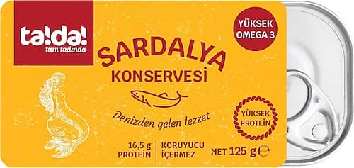 TADA SARDALYA KONSERVESİ 125 GR*12