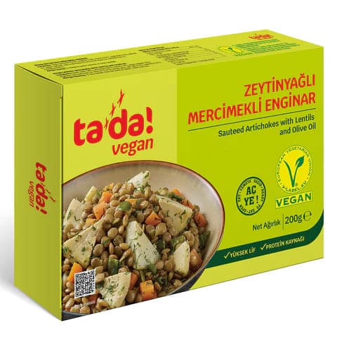 TADA ZEYTİNYAĞLI MERCİMEKLİ ENGİNAR VEGAN 200GR*12