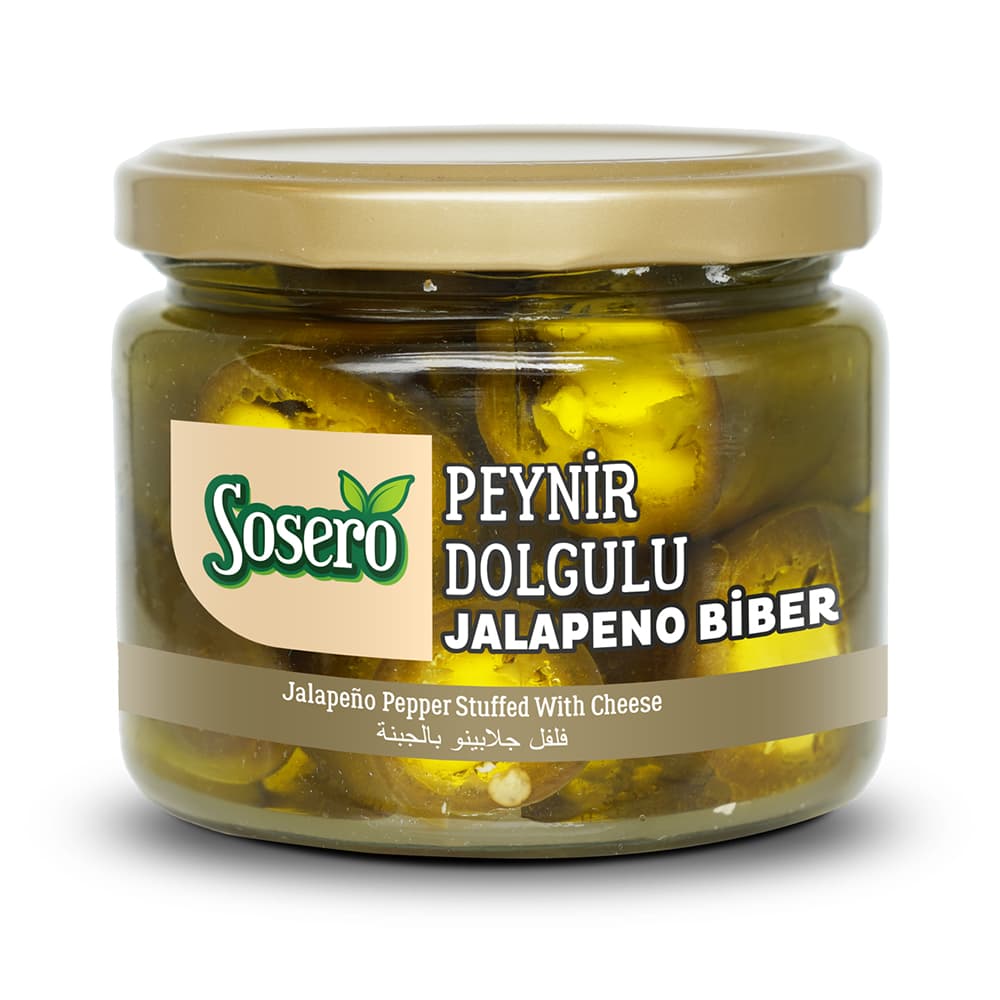SOSERO PEYNIR DOLGULU JALAPENO BIBER 250GR VAK.TBK