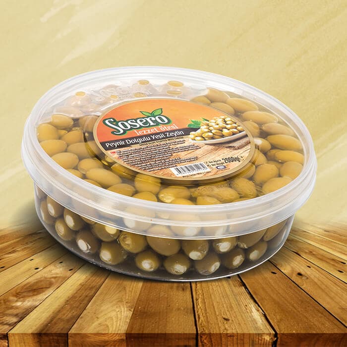 SOSERO PEYNIR DOLGULU YESIL ZEYTIN 2KG VAK.TBK