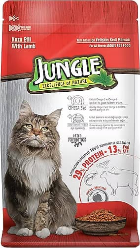 Jungle 1500 g Kuzu Etli Yetişkin Kedi Maması