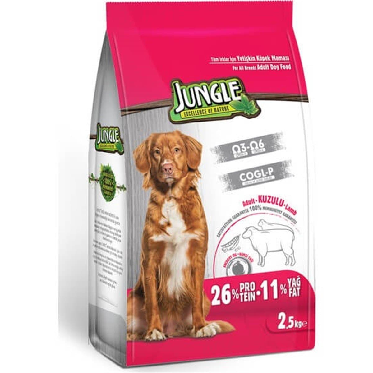 Jungle 2500 g Kuzu Etli Yetişkin Köpek Maması