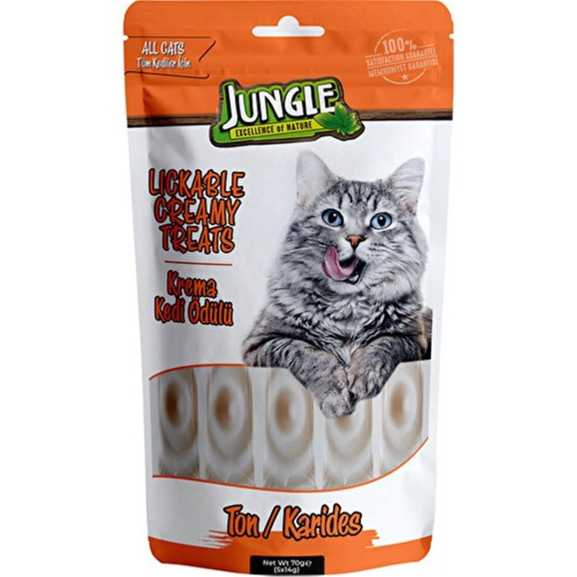 Jungle Ton-Karides Kedi Krema Ödül 5 ad *14 gr