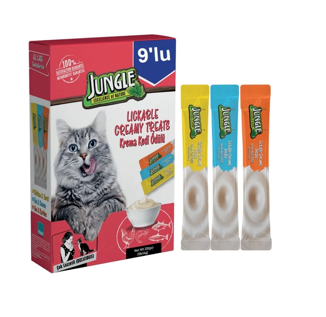 Jungle Mix Kedi Krema Ödül ( 3 Lezzet ) 9 Ad * 14 g