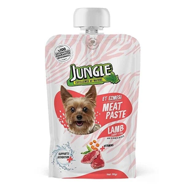 Jungle Köpek Et Ezmesi Taze Kuzulu&Havuçlu 90 g