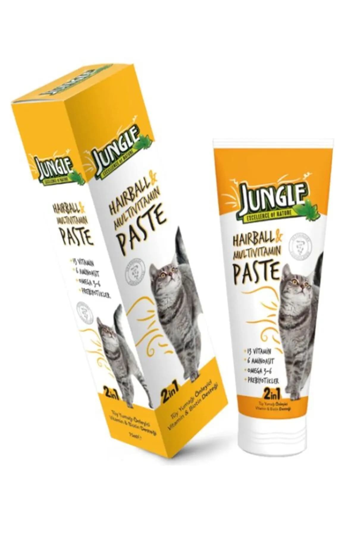 Jungle Kedi Macunu ( Tüy Yumağı Önleyici ve Multivitamin )75 ml