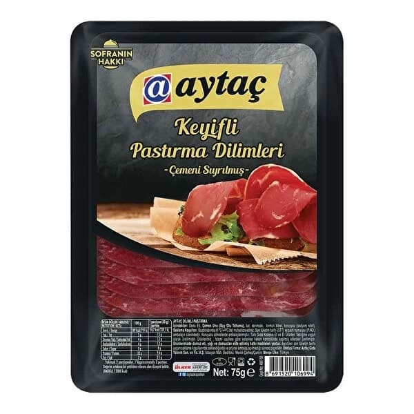 AYTAÇ KEYİFLİ PASTIRMA DİLİMLERİ 75GRX5